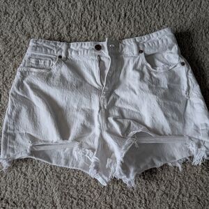 White Denim Women's Shorts